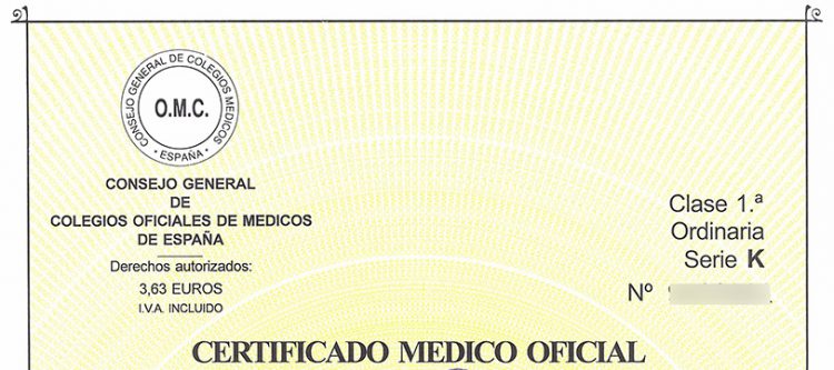 El certificado médico de Correos para bolsa de empleo es inhábil al no ser oficial