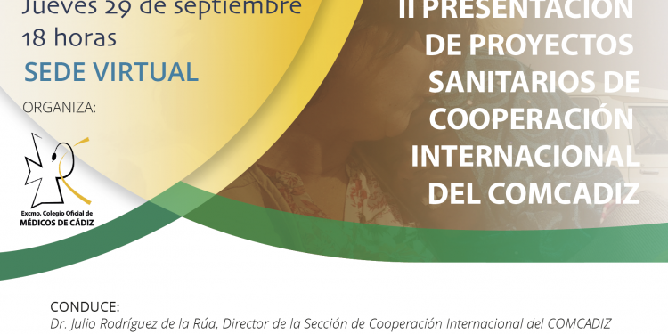 Las organizaciones ganadoras de las ayudas de Cooperación Internacional del COMCADIZ presentan sus proyectos sanitarios el 29 de noviembre en una jornada virtual. ¡ASISTE!