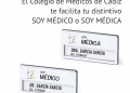 Solicita ya tu distintivo del COMCADIZ ‘Soy Médico’ o ‘Soy Médica’
