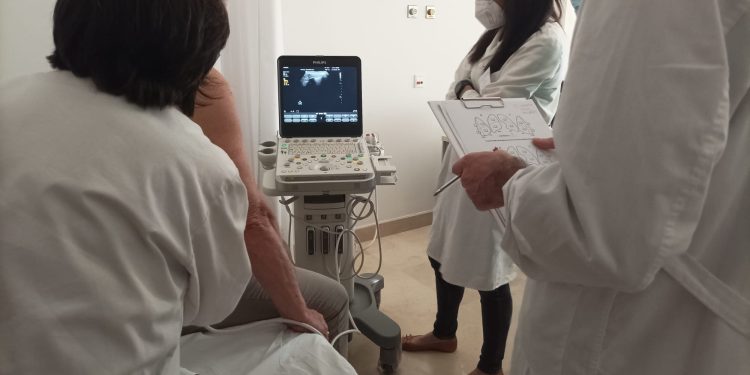 El Colegio de Médicos de Cádiz ha realizado el primer curso a nivel nacional de ecografía pulmonar con prácticas en pacientes hospitalizados