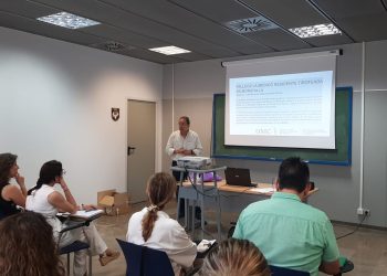 Presencia activa del COMCADIZ frente a las agresiones en las jornadas de formación a personal del Hospital de Puerto Real y Policía de San Fernando