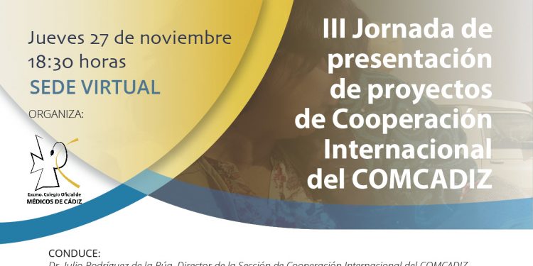 El COMCADIZ celebra el 27 de noviembre la III Jornada de Presentación de Proyectos de Cooperación Internacional. ¡Asiste a esta convocatoria virtual!