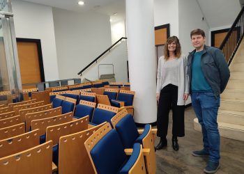 El patio de butacas del Salón de Actos del COMCADIZ tendrá una ‘segunda vida’ como sala de conferencias del Colegio San Felipe Neri