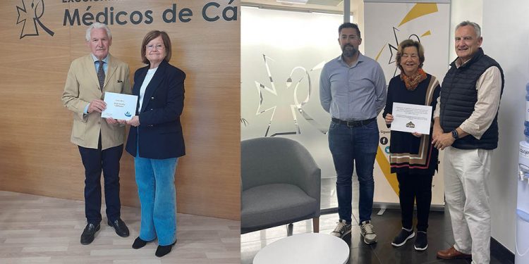 Donación económica del Colegio de Médicos a la Fundación Enyanin y a la Asociación CEDOWN Jerez