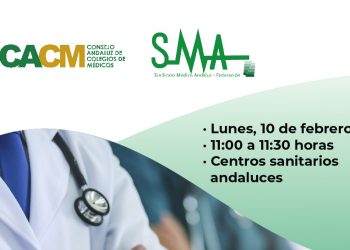 Los médicos andaluces se concentran en señal de protesta contra la reforma del Estatuto Marco