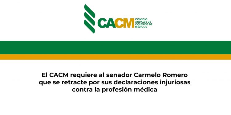 El CACM requiere al senador Carmelo Romero que se retracte por sus declaraciones injuriosas contra la profesión médica