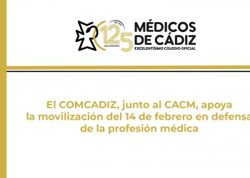 El COMCADIZ, junto al CACM, apoya la movilización del 14 de febrero en defensa de la profesión médica