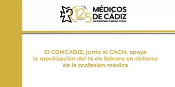 El COMCADIZ, junto al CACM, apoya la movilización del 14 de febrero en defensa de la profesión médica