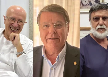 José Antonio Girón, Javier Benítez y Casimiro García, Premios Medicina Gaditana 2026 del Colegio de Médicos.