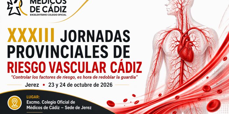 El Colegio de Médicos acoge en Jerez las XXXIII Jornadas Provinciales de Riesgo Vascular centradas en la obesidad y los nuevos retos en prevención cardiovascular